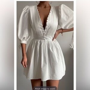 Showpo poplin white dress